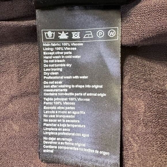 NEW ba&sh Cherry Printed Midi Dress Carbone Size Medium - Picture 12 of 14